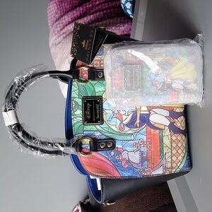 Loungefly Beauty & the Beast Crossbody & Wallet NWT